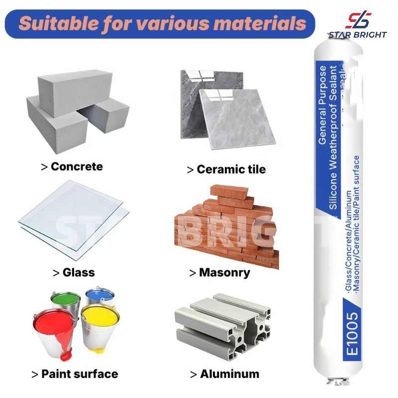 Indoor Aluminum Bathrrom Silicone Sealant suppliers